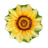 18" Hand Painted Sunflower Bird Bath