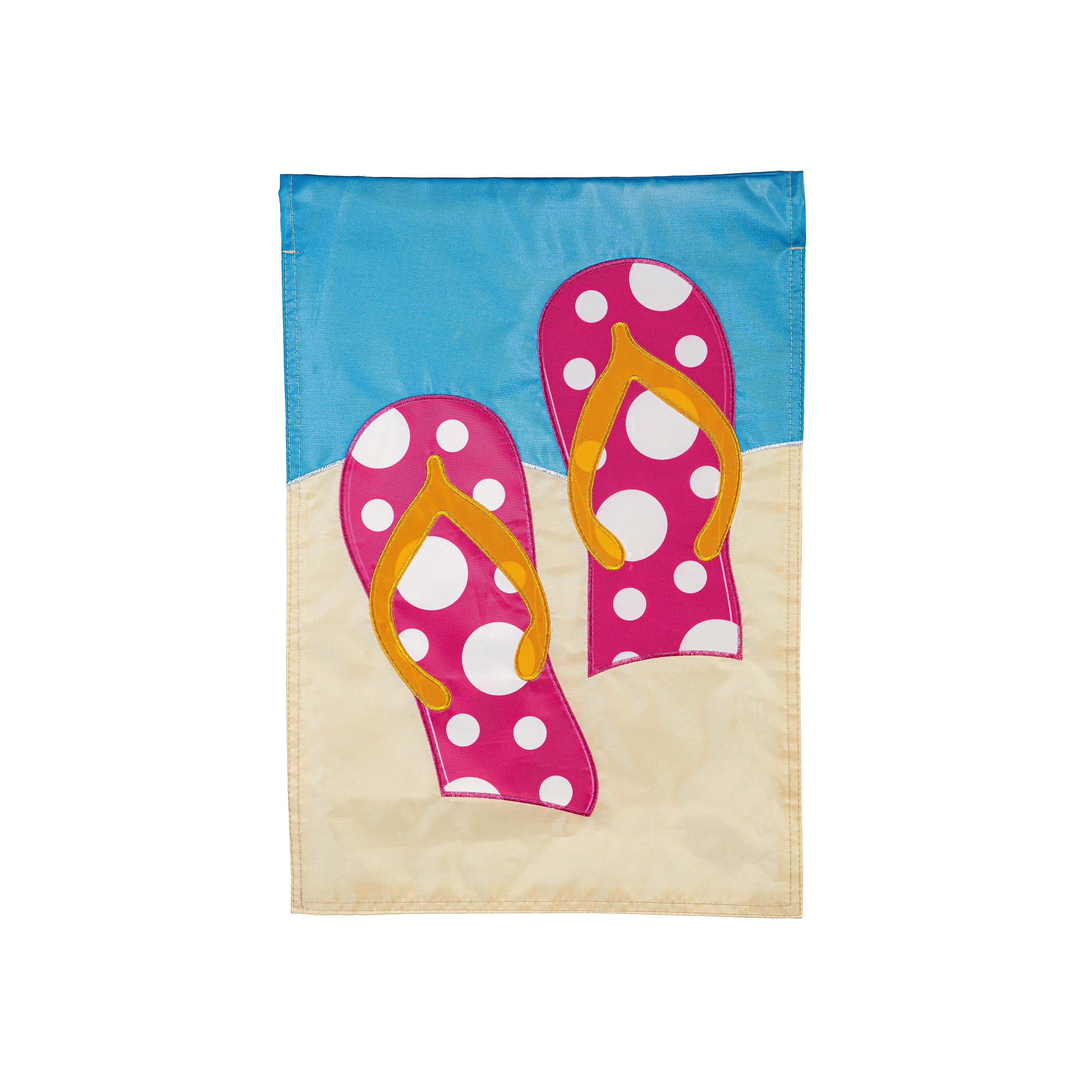 Flip Flop Basic Applique Garden Flag