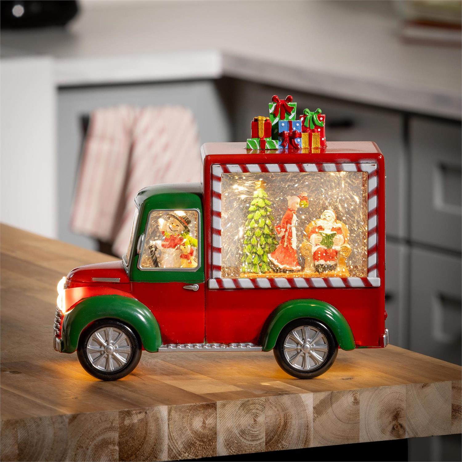 Baking Spirits Bright LED Mr and Mrs Claus Water Globe