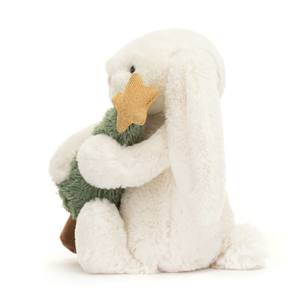 Bashful Bunny with Christmas Tree By Jellycat