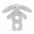 Bashful Silver Bunny Ring Rattle By Jellycat - A. Dodson's