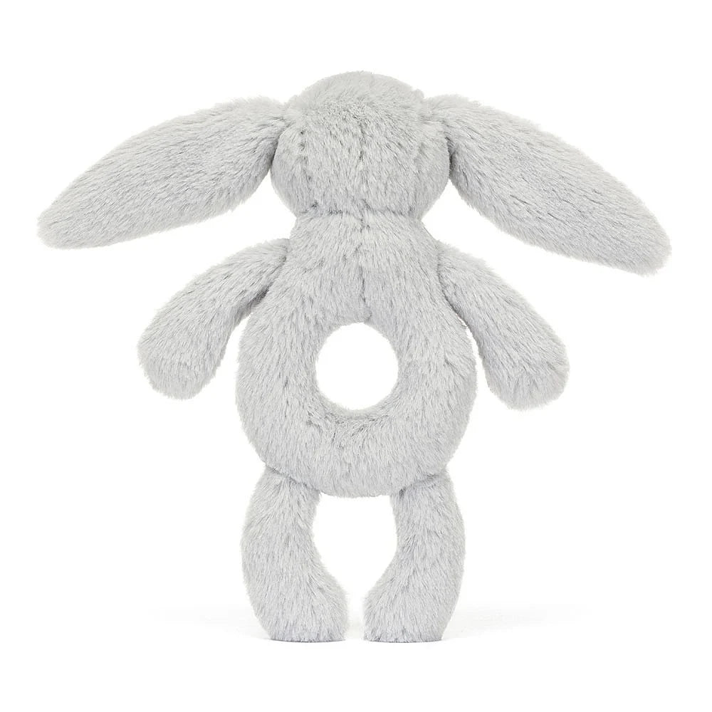 Bashful Silver Bunny Ring Rattle By Jellycat - A. Dodson's