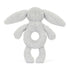 Bashful Silver Bunny Ring Rattle By Jellycat - A. Dodson's