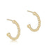 beaded classic 1" post hoop - 2mm by enewton