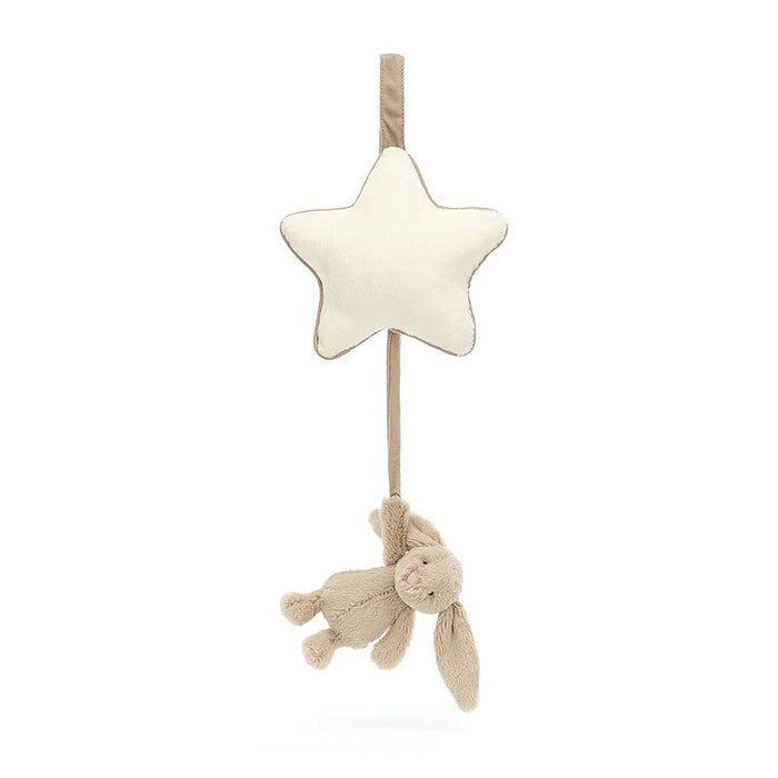 Bashful Beige Bunny Musical Pull By Jellycat