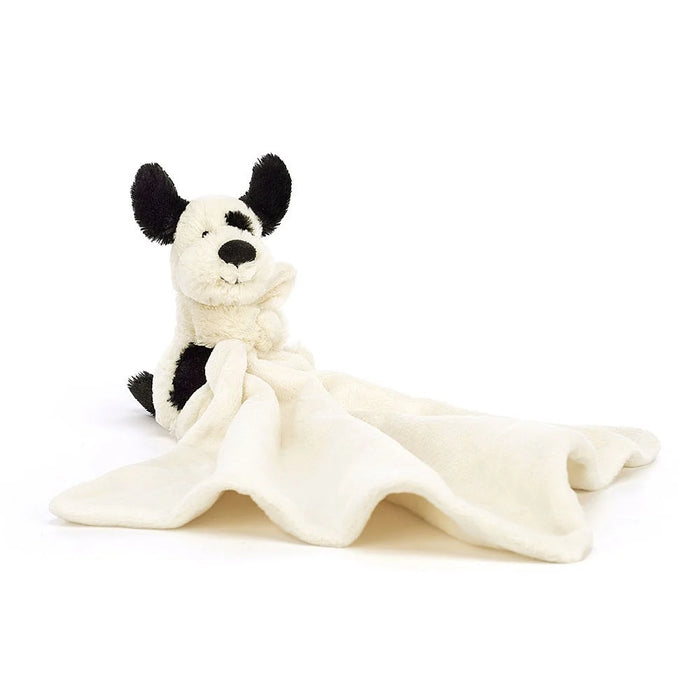 Bashful Black & Cream Puppy Soother By Jellycat