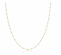 15" Choker Simplicity Chain Gold - Classic 2mm Gold-by enewton
