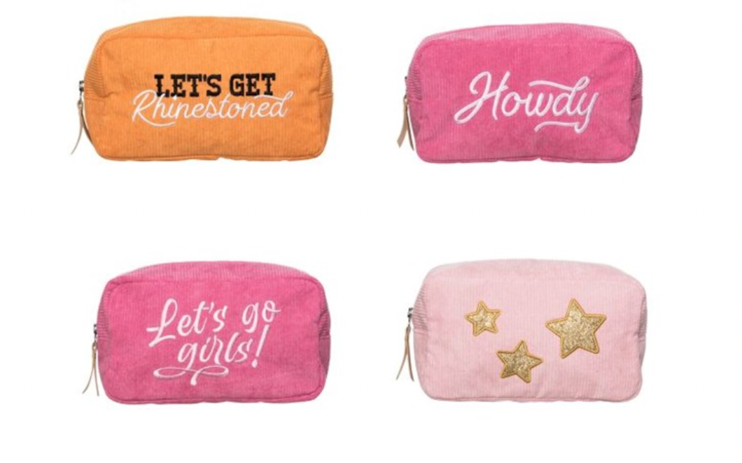 Corduroy Cosmetic Bag - 4 Styles - A. Dodson's