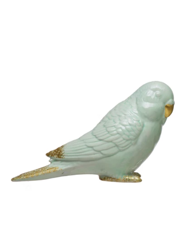 Ceramic Parakeet Décor, 2 Styles - A. Dodson's