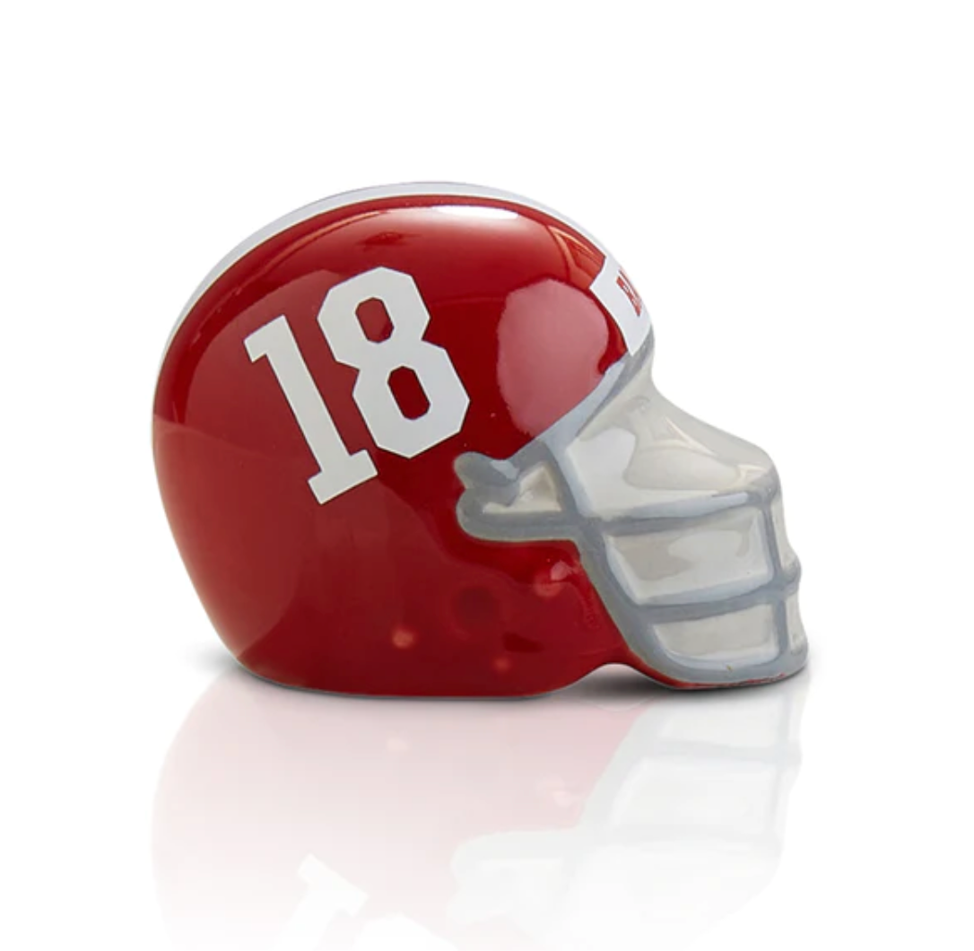alabama new football helmets NEW NORA FLEMING UPDATED UNIVERSITY OF ALABAMA #18 HELMET MINI