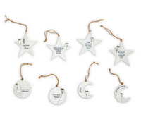 Moon and Stars Hanging Tag - 8 Styles