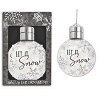 Let It Snow LED Ornament