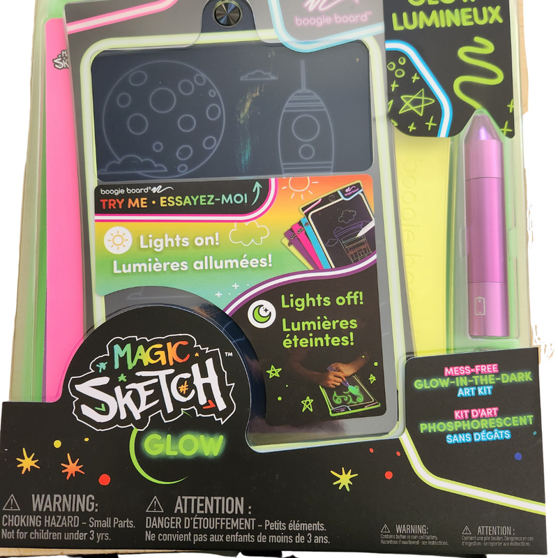 BOOGIE BOARD MAGIC SKETCH GLOW GREEN FREE SHIPPING A. DODSON'S