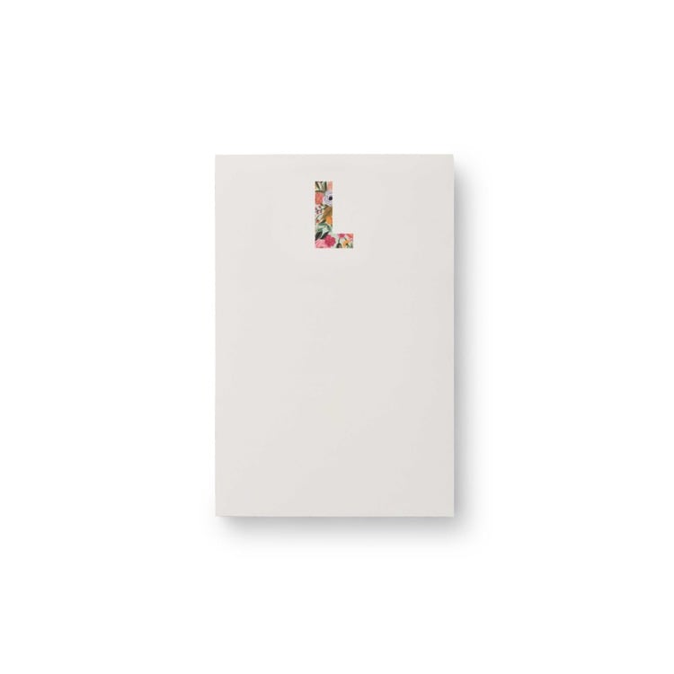 Monogram Initial Garden Zipper Pad by Rifle Paper Co