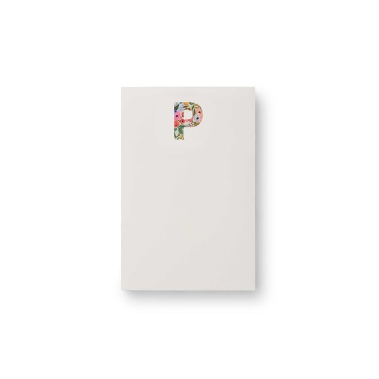 Monogram Initial Garden Zipper Pad by Rifle Paper Co
