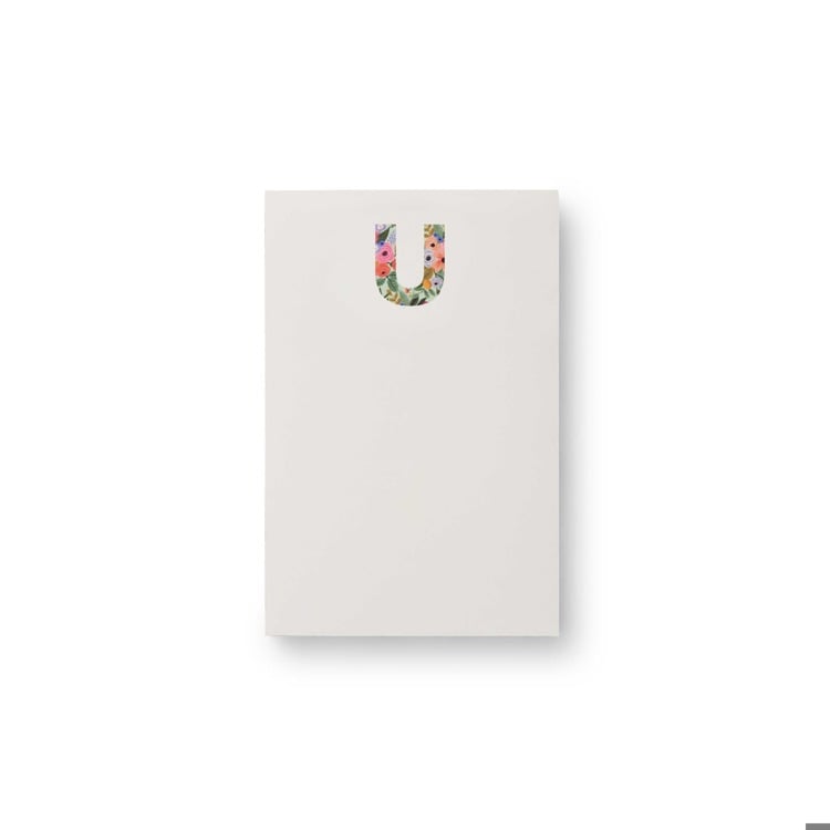 Monogram Initial Garden Zipper Pad by Rifle Paper Co