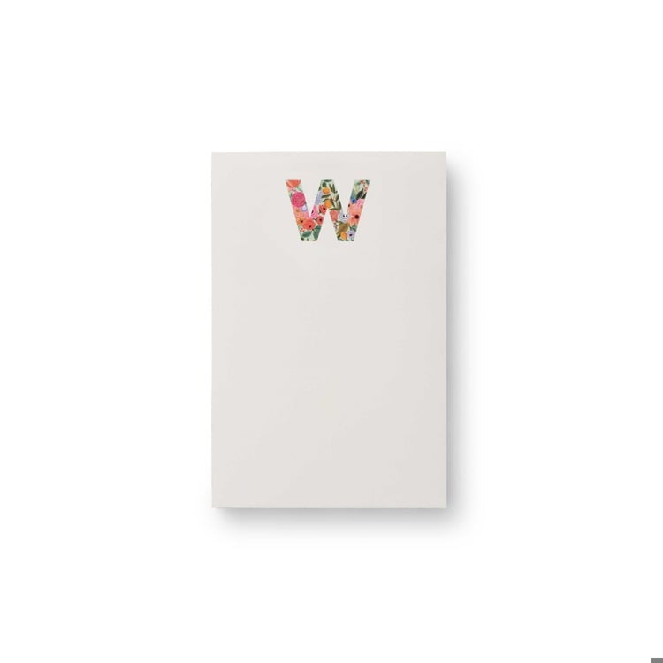 Monogram Initial Garden Zipper Pad by Rifle Paper Co