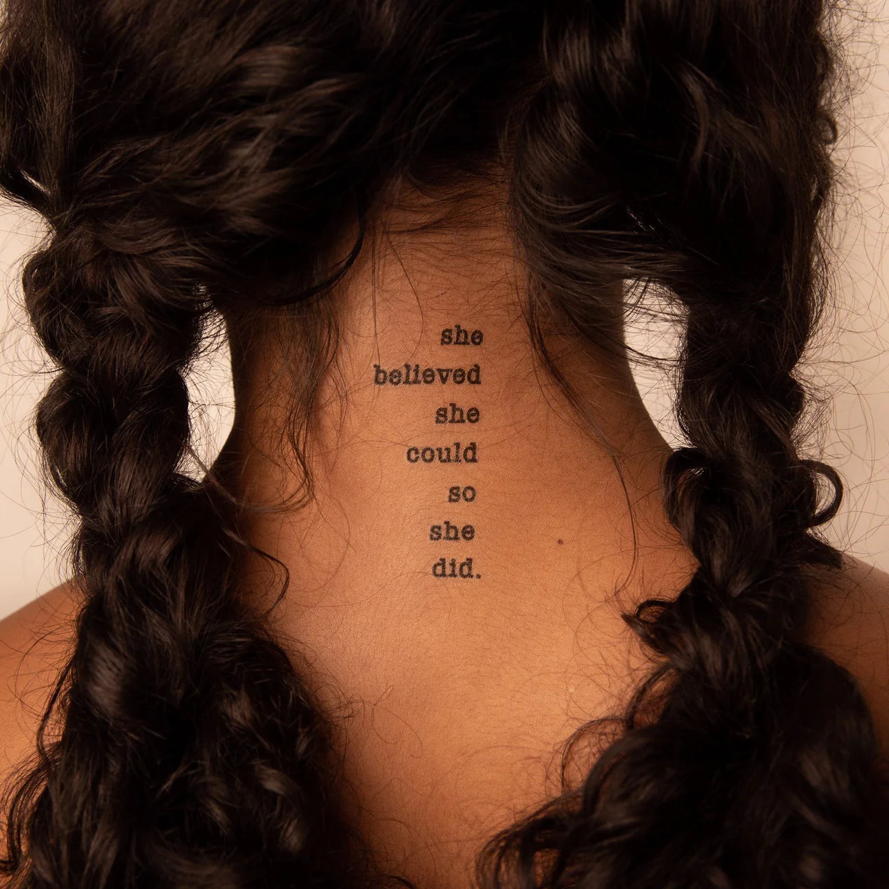 She believed she could so she did Manifestation Tattoo