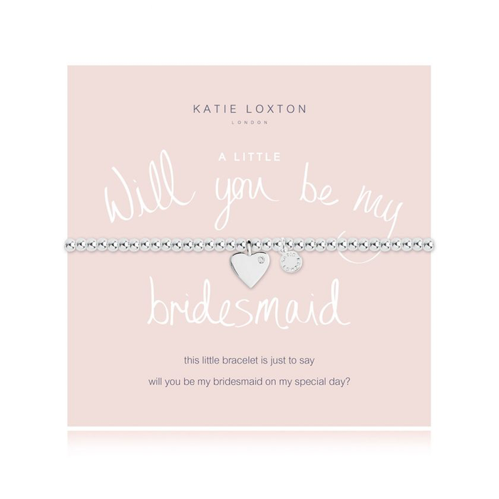 A LITTLE WILL YOU BE MY BRIDESMAID SILVER BRACELET