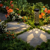 Cylinder Shaped Solar Stake Diamond Path Lighting - A. Dodson's