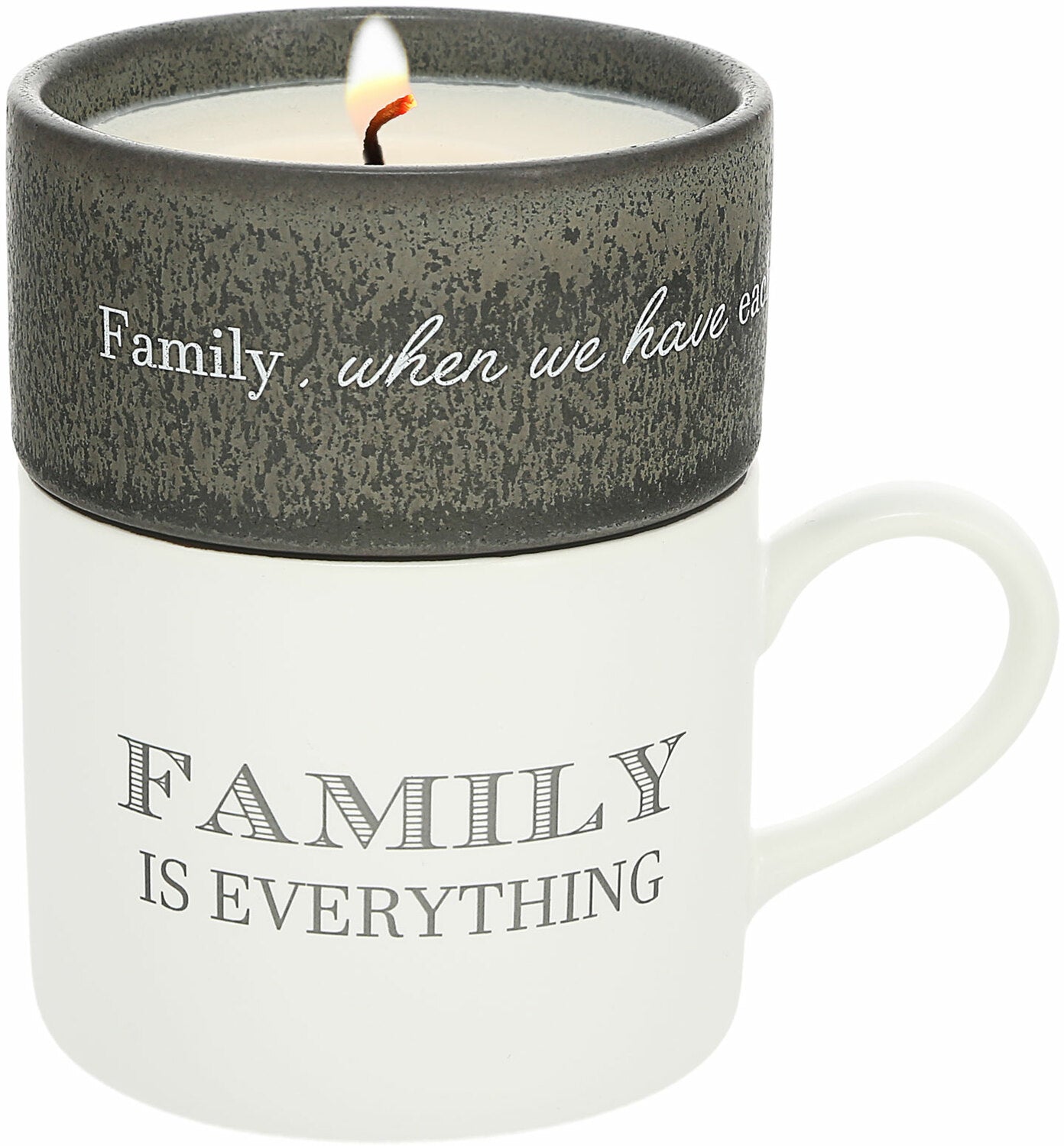 Family - Stacking Mug and Candle Set 100% Soy Wax Scent: Tranquility - A. Dodson's
