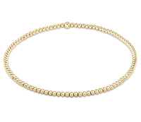 egirl classic gold 2mm bead bracelet by enewton