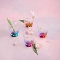 Colorful Bottom Glass, 3.75", 4 Colors