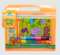 mini traveler coloring and activity kit - jungle friends
