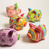 Sweet Savings Piggy Bank in Gift Box - 5 Designs