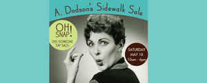 Mark Your Calendar - May 18 Is OUTSIDE SALE!
