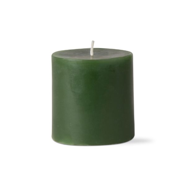 custom color pillar candle 3x3 - dark green