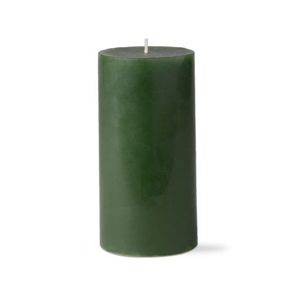 custom color pillar candle 3x6 - dark green