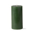 custom color pillar candle 3x6 - dark green