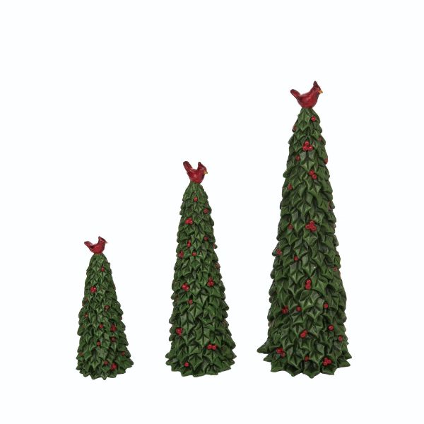 Resin Cardinal Decor Tree
