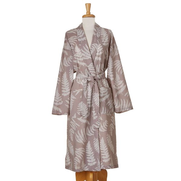 gray take care of yourself fern robe - A. Dodson's