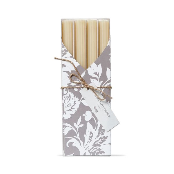 linea taper candle set of 4 - ivory