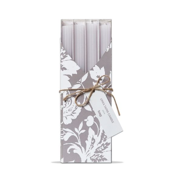 linea taper candle set of 4 - white - A. Dodson's