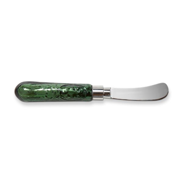 glass handle spreader - green