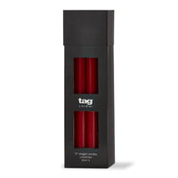 color studio 12" straight candle - red