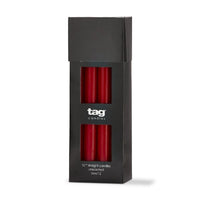 color studio 10" straight candle - red