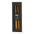 color studio 12" taper candle set of 4 - ochre