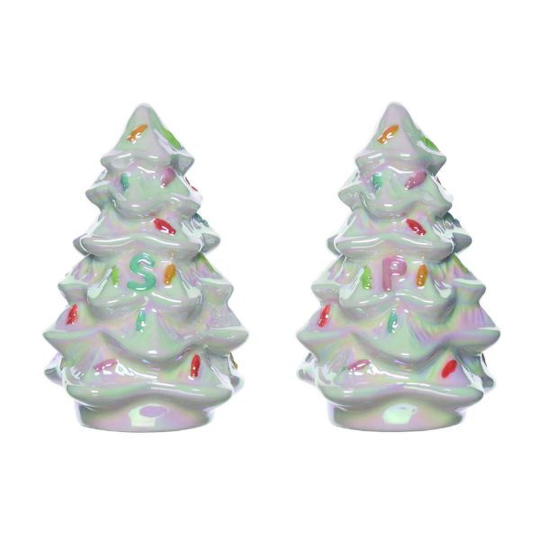 Dolomite Fun Christmas Tree Salt & Pepper Set