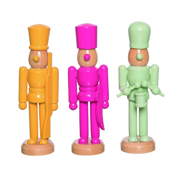 Mini Wood Color Block Nutcracker
