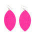Queen of Pink Leather Earrings