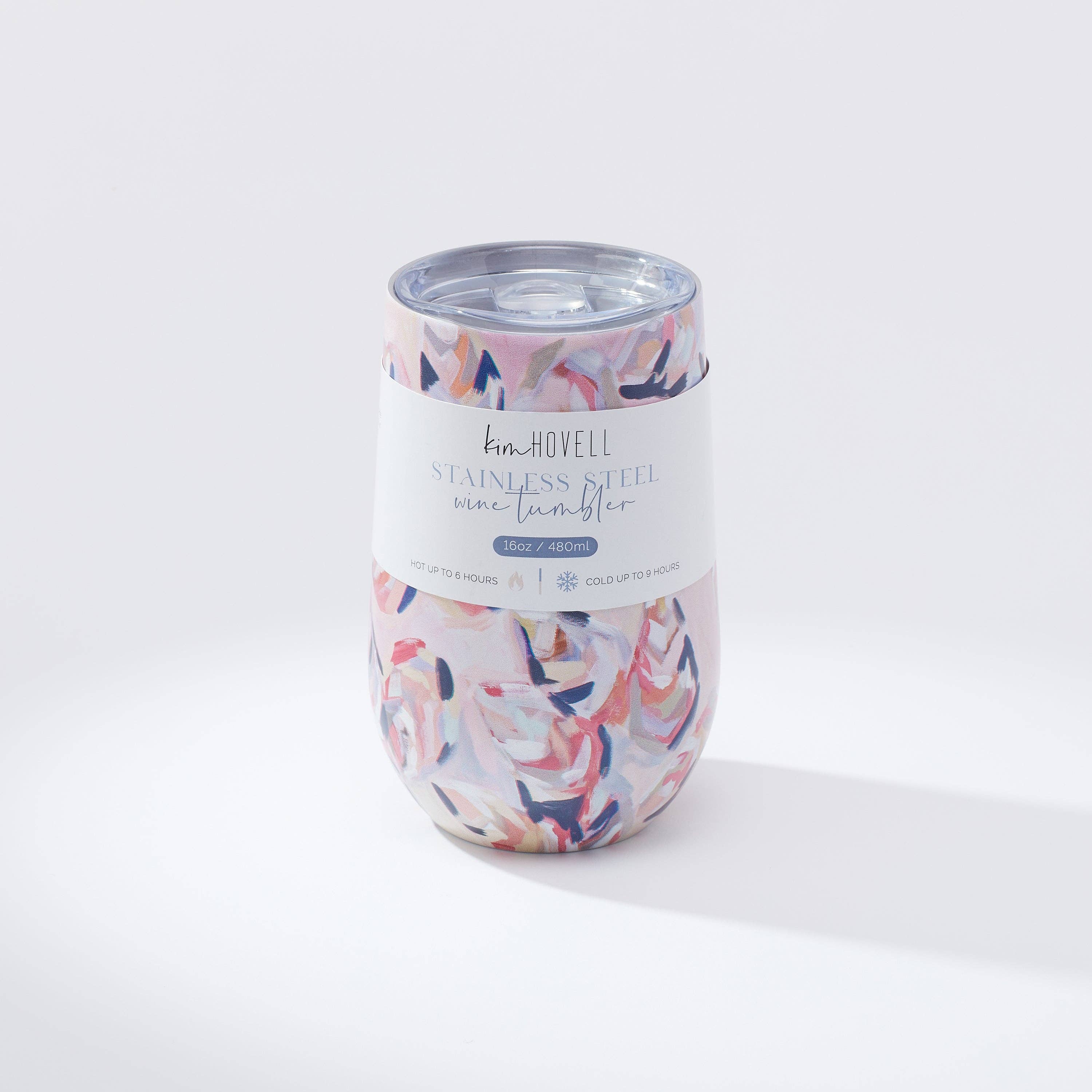 16oz Wine Tumbler - Peach Gems