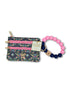 Simply Southern Beaded Bangle Wallet - Navy Ribbon Floral by Simply Southern