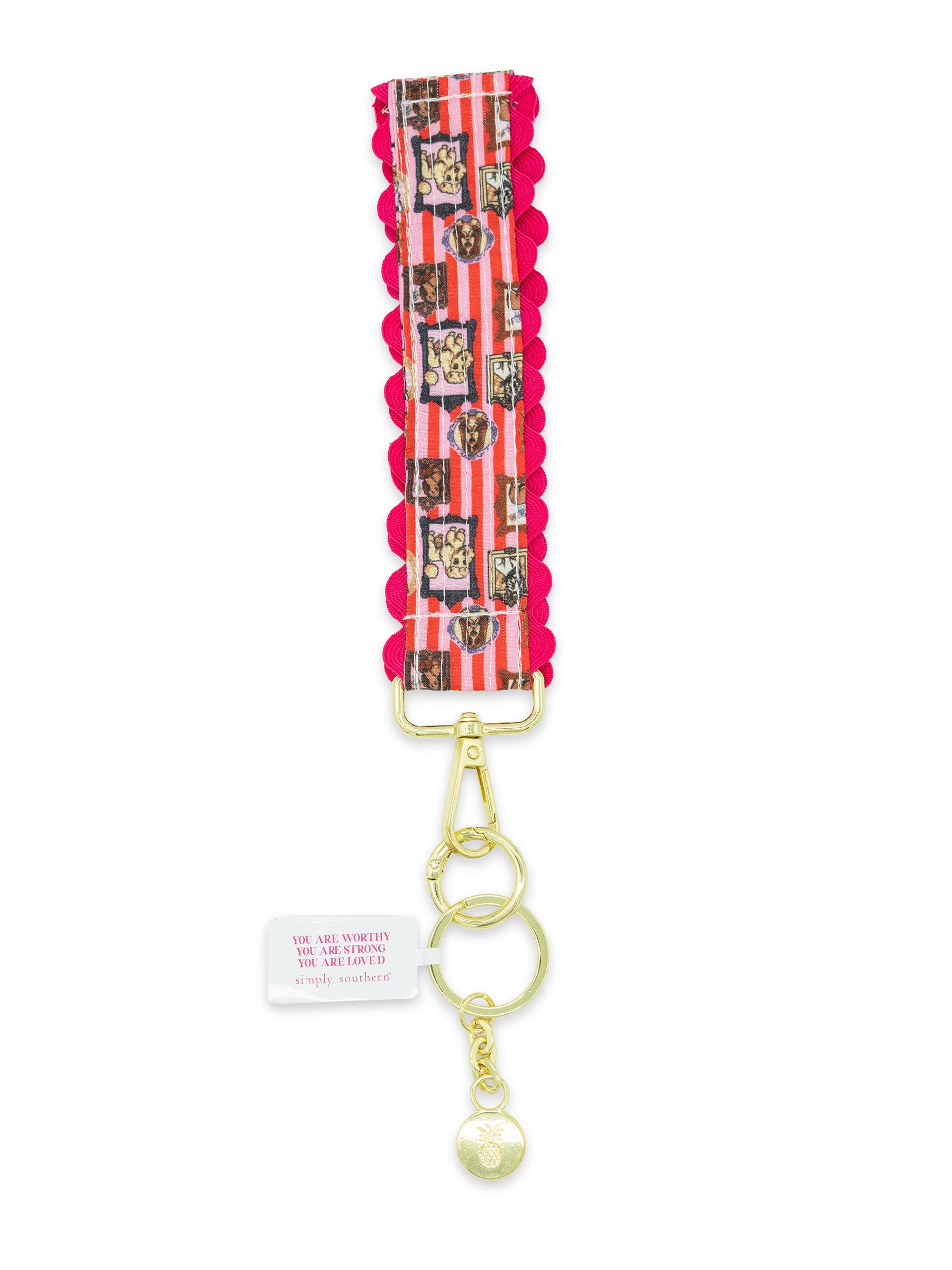 Simply Southern Lace Key Fob - Framed Dogs by Simply Southern