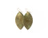 Starburst Green Leather Earrings