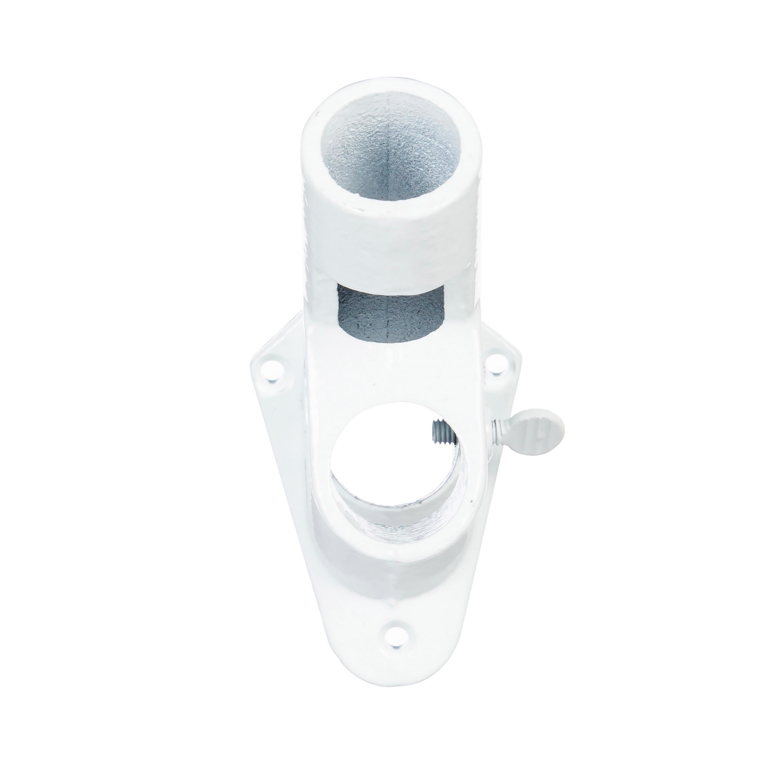 2-Position Aluminum House Flag Bracket, White