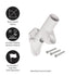 2-Position Aluminum House Flag Bracket, White